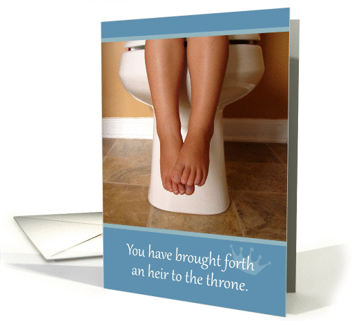 New Dad, Father Congratulations Funny Heir to the Throne card (949161)