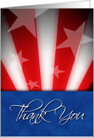 Veteran’s Day Thank You, Graphic Flag Card