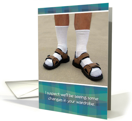 Socks and Sandals Retirement Congrats card (964559)