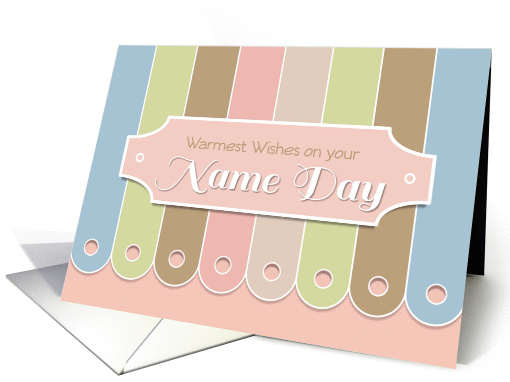 Name Day for Woman, Pretty Scrapbook Style card (965293)