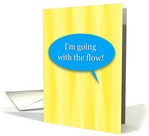 Thank You Urologist, Going with the Flow Humor card (977671)