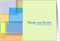 Thank You Doctor, Urologist, Modern Abstract Design card