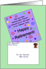 Happy Retirement to Our Favorite Mail Carrier - Card With Envelope card