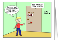 Knock Knock Birthday Card