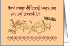 National Chocolate Day - How Many Different Ways card