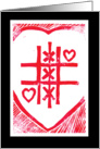 Heart-Tac-Toe card