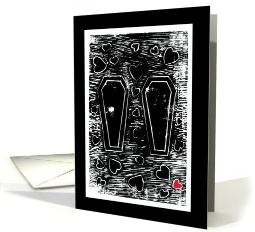 Love Coffins card (827109)