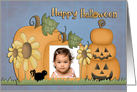 Happy Halloween Pumpkin Photo Card