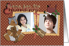 Home for the Holidays Gingerbread Lady Photo Card
