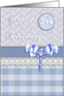 Blue Elephant Happy 3rd Birthday card