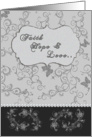 Faith, Hope and Love card