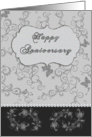 Happy Anniversary Silver Elegance Card