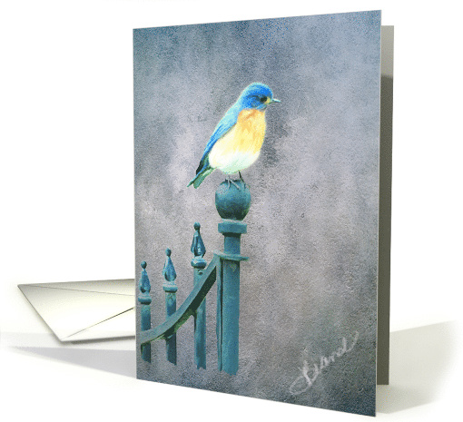 Blue Bird Blank Note card (824540)