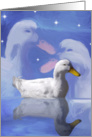 White Duck Blank Note Card