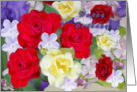 Happy Birthday Rose Bouquet Card