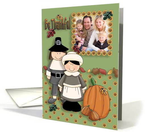 Be Thankful Thanksgiving Photo card (850532)