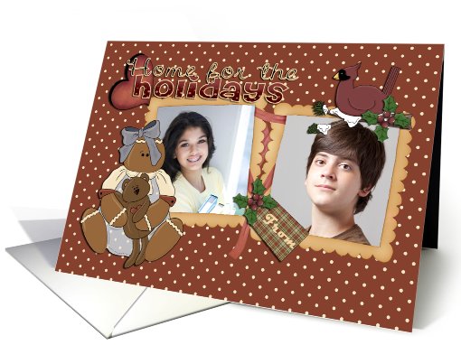 Home for the Holidays Gingerbread Lady Photo card (850539)