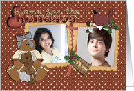 Home for the Holidays Gingerbread Lady Photo Card