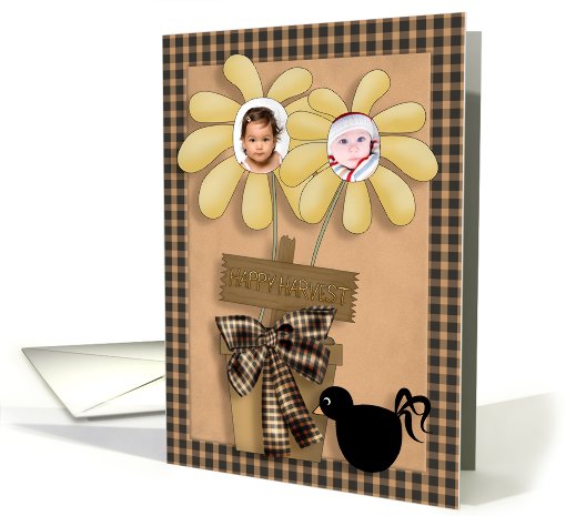 Happy Harvest Sunflowers Photo card (850550)