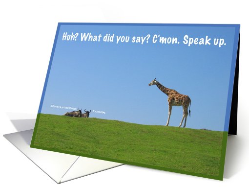 Giraffe and Gnus Father's Day card (823532)