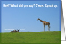 Giraffe and Gnus Father’s Day card