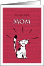 Happy Mother’s Day, Mom cat looking proud card