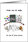 Thank you to 3rd grade teacher, Mouse teaches cats important lesson card