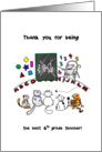 Thank you to 6th grade teacher, Mouse teaches cats important lesson card