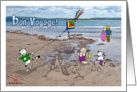 Bon Voyage - Holiday at the beach seaside card