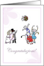 Congratulations on marriage Italian - Cats at wedding card