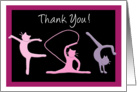 Thank you gymnastics coach - Gymnast cats do gymnastics card