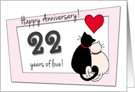 22nd Wedding Anniversary Cards From Greeting Card Universe