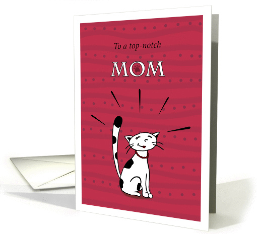 Happy Mother's Day, For single mom, Mom cat looking proud card