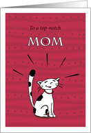 Happy Mother’s Day, For single mom, Mom cat looking proud card