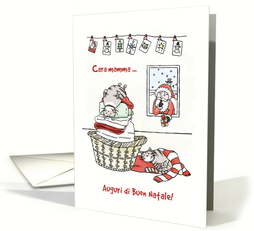 Auguri di Buon Natale for Mamma, Italian Christmas Card,... (1455664)