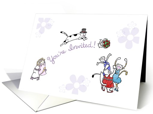 Fluffy the cat's wedding - Invitation to wedding card (830099)