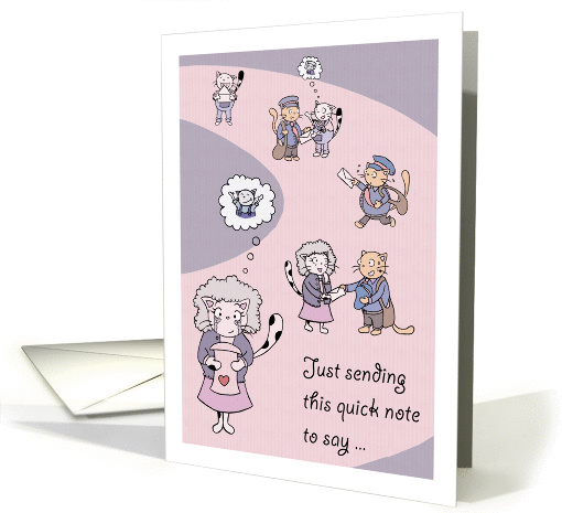 Happy Mother's Day - For Mom from First Born Child - Cute cats card