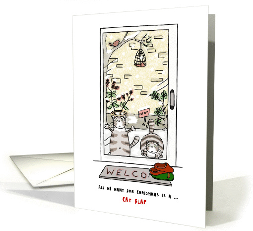 Merry Christmas from Chilly Kitties - All We Want for Christmas card
