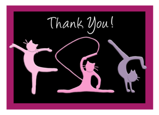 Thank you gymnastics coach - Gymnast cats do gymnastics