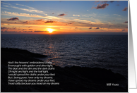 Yeats Sunset card