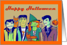 A Halloween Monster Greeting - from all of us card