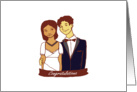 Wedding Congratulations - Sepia card