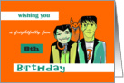 Happy 8th Birthday - Monster Bash card
