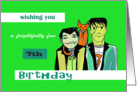 Happy 7th Birthday - Monster Bash card
