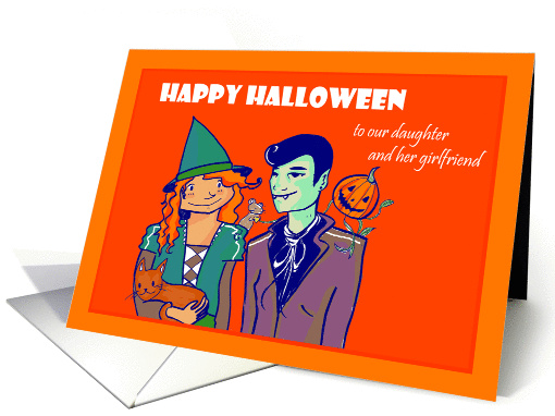 Halloween greeting - lesbian daughter card (1320152)
