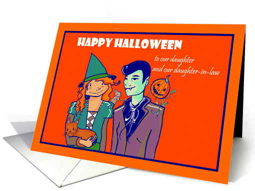 Daughter and daughter-in-law Halloween greeting card (1320154)