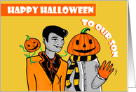 Halloween To Our Son - Genderqueer Parents card