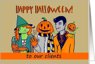Halloween Monsters - Business Greeting card