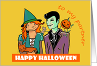 Happy Halloween Partner - lesbian couple card