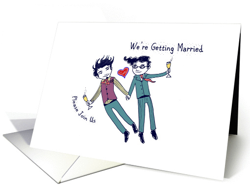 Wedding Invite - Gay Hipster card (1375938)
